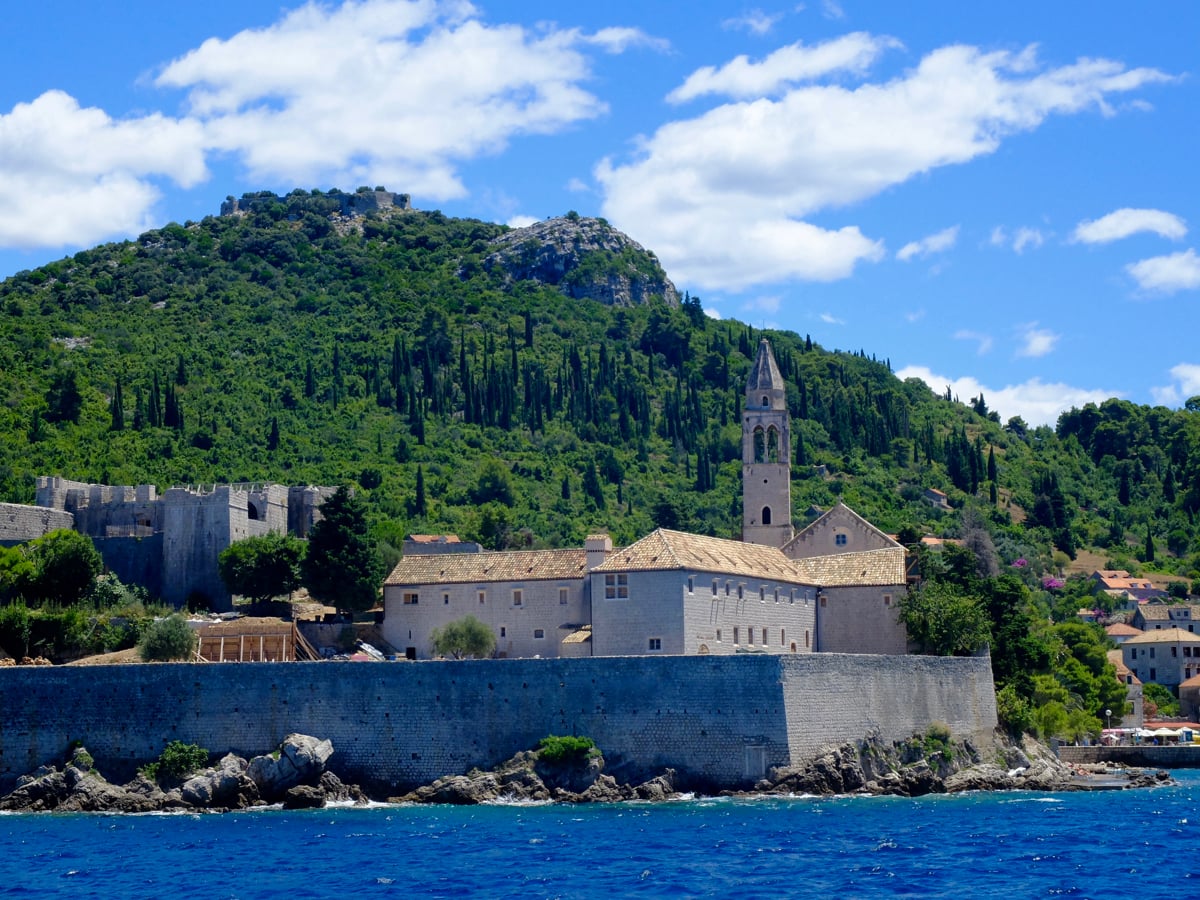 l'isola di Lopud davanti a Dubrovnik