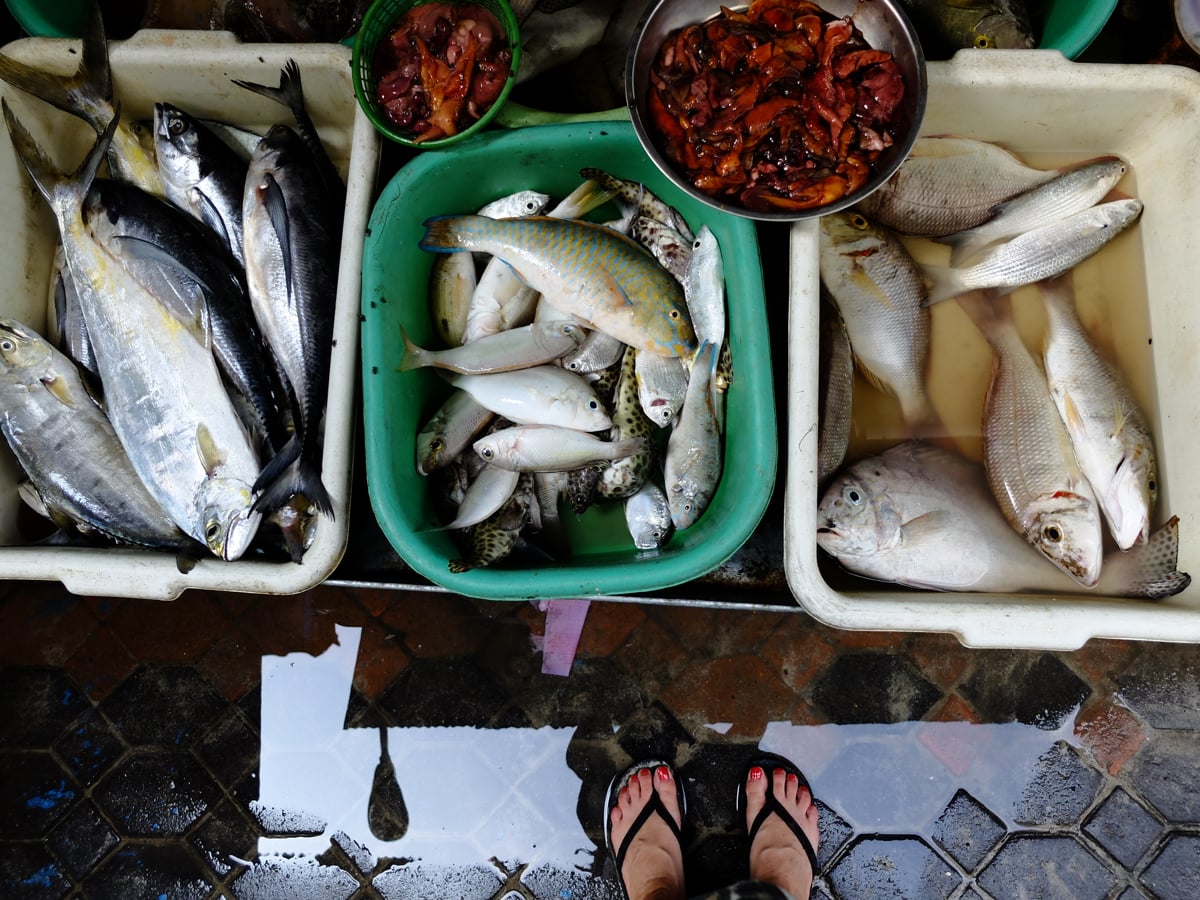 Phi Phi Island - mercato a Tonsai
