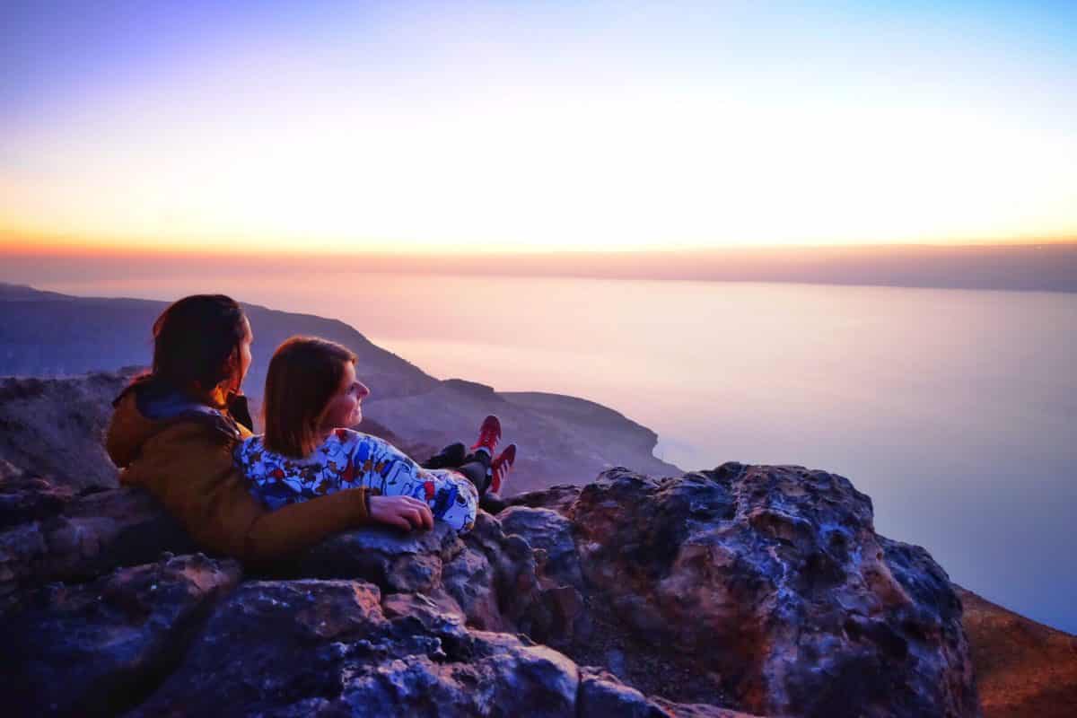 Giordania- tramonto sul Mar Morto