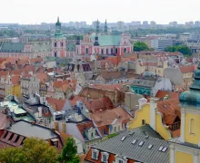 le case color pastello di Poznan