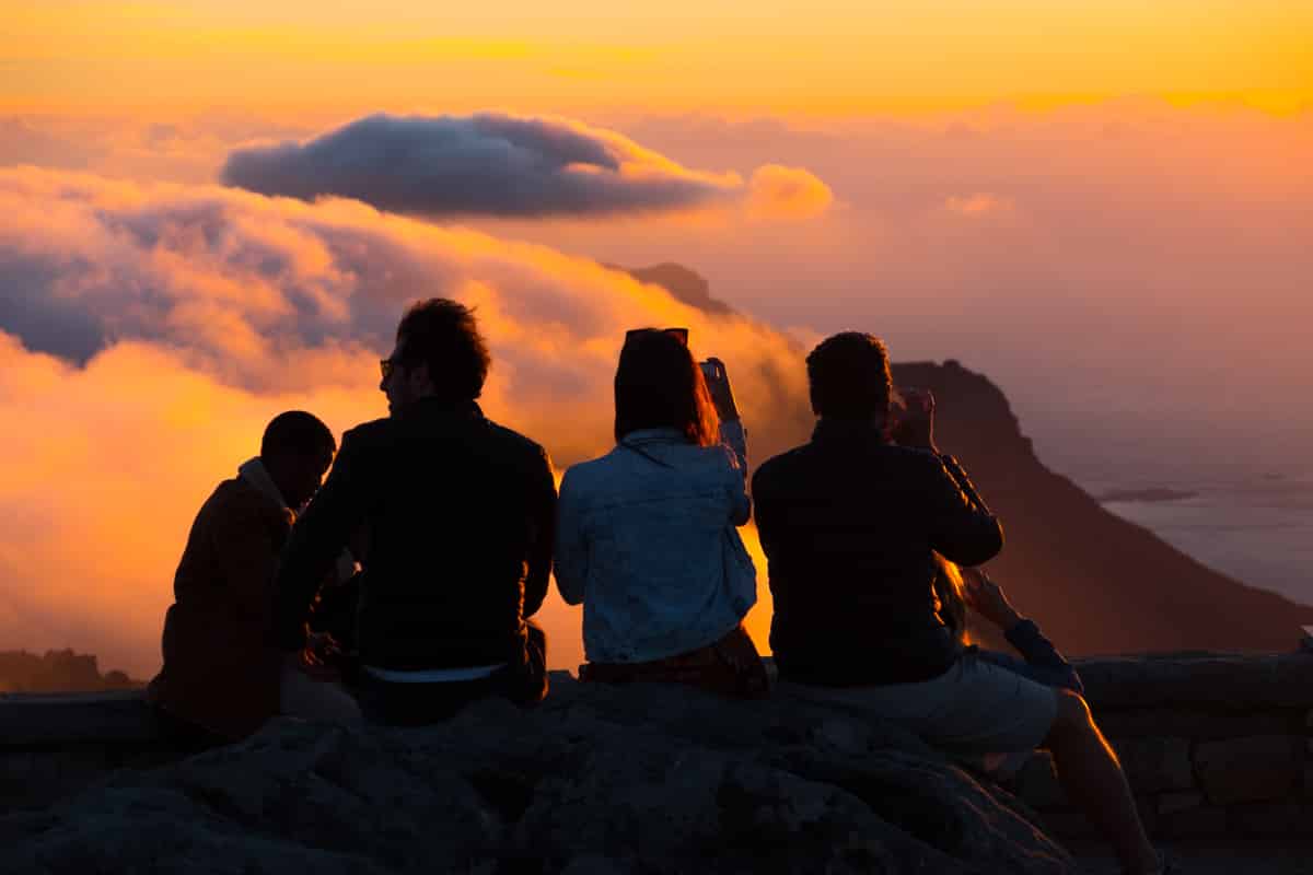 Cape Town - Table Mountain al tramonto