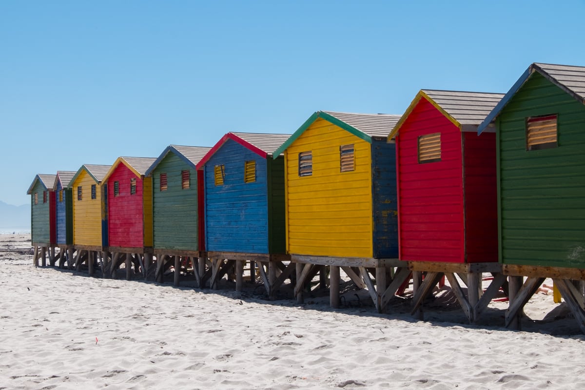 Cape Town -spiaggia di Muizenberg