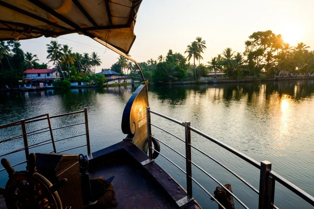 Backwaters in Kerala, India