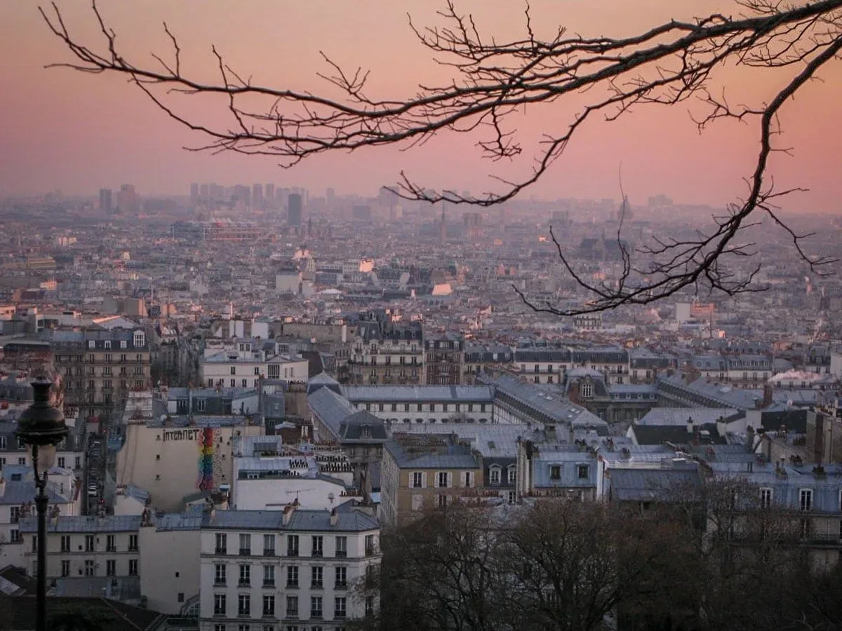 Parigi - vista da Montmartre al tramonto