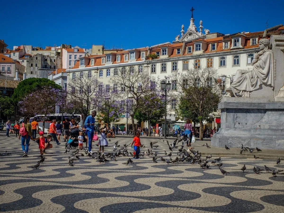 Cosa vedere a Lisbona - Placa Rossio