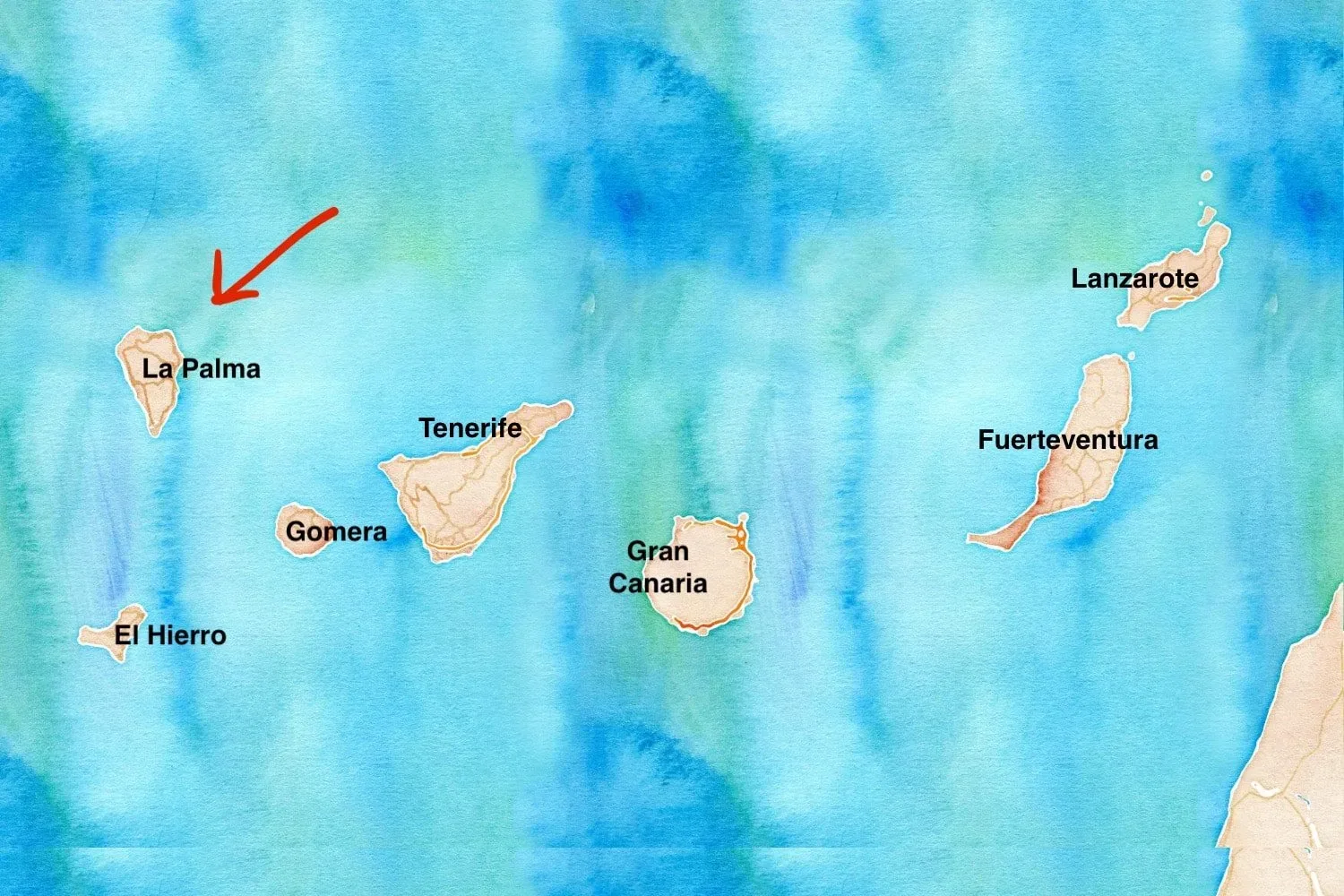 mappa La Palma