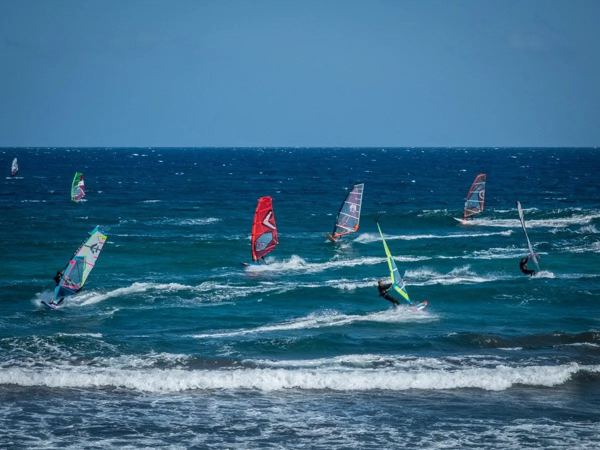 windsurf a El Medano, Tenerife