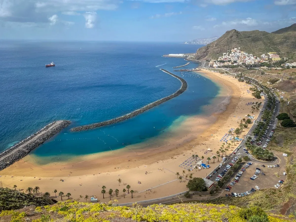 vista di Playa Las Teresitas, Tenerife