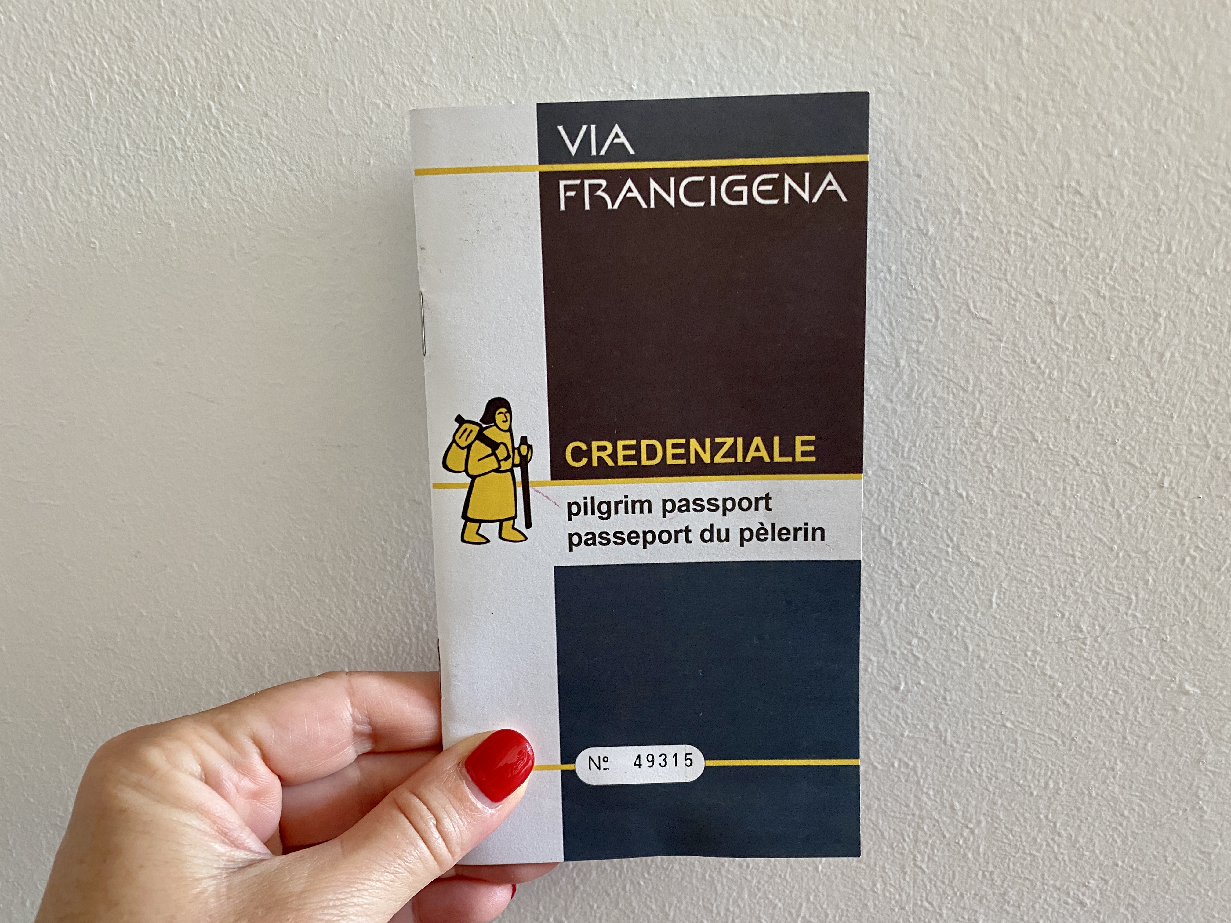 Via Francigena - Credenziale