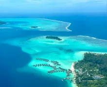 Viaggio in Polinesia Francese - Bora Bora dall'alto