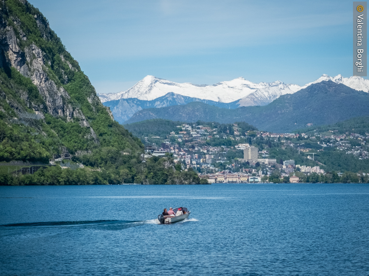 Vista del lago di Lugano