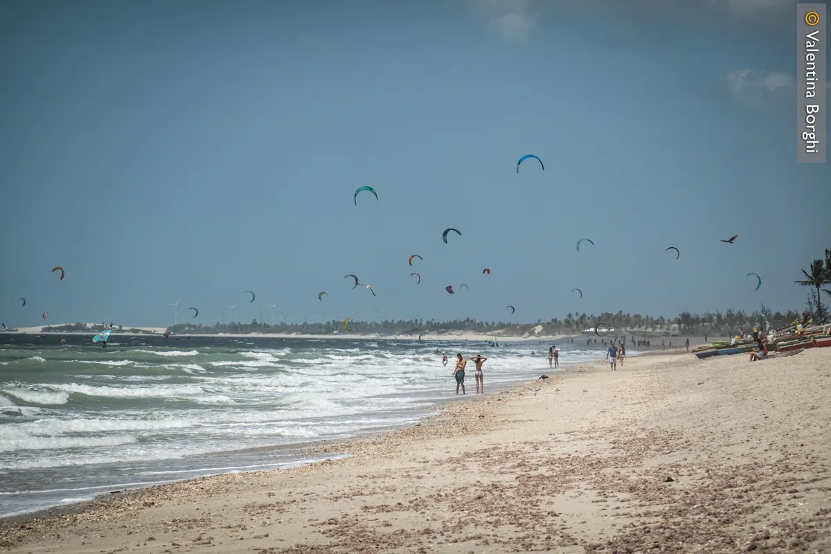 kitesurfers a Praia da Prea, Brasile