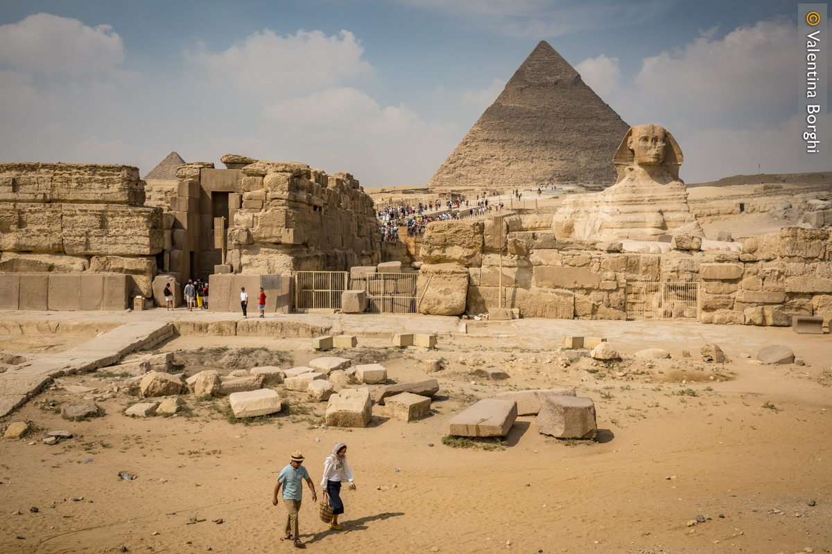 Le piramidi e la sfinge a Giza, Egitto