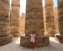 colonne nel tempio di Luxur, Egitto