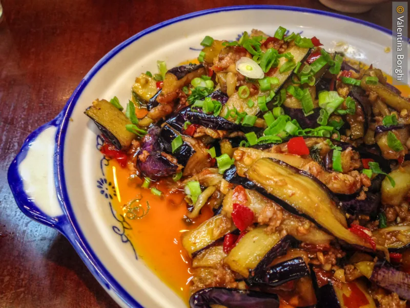 piatto della piccantissma cucina del Sichuan