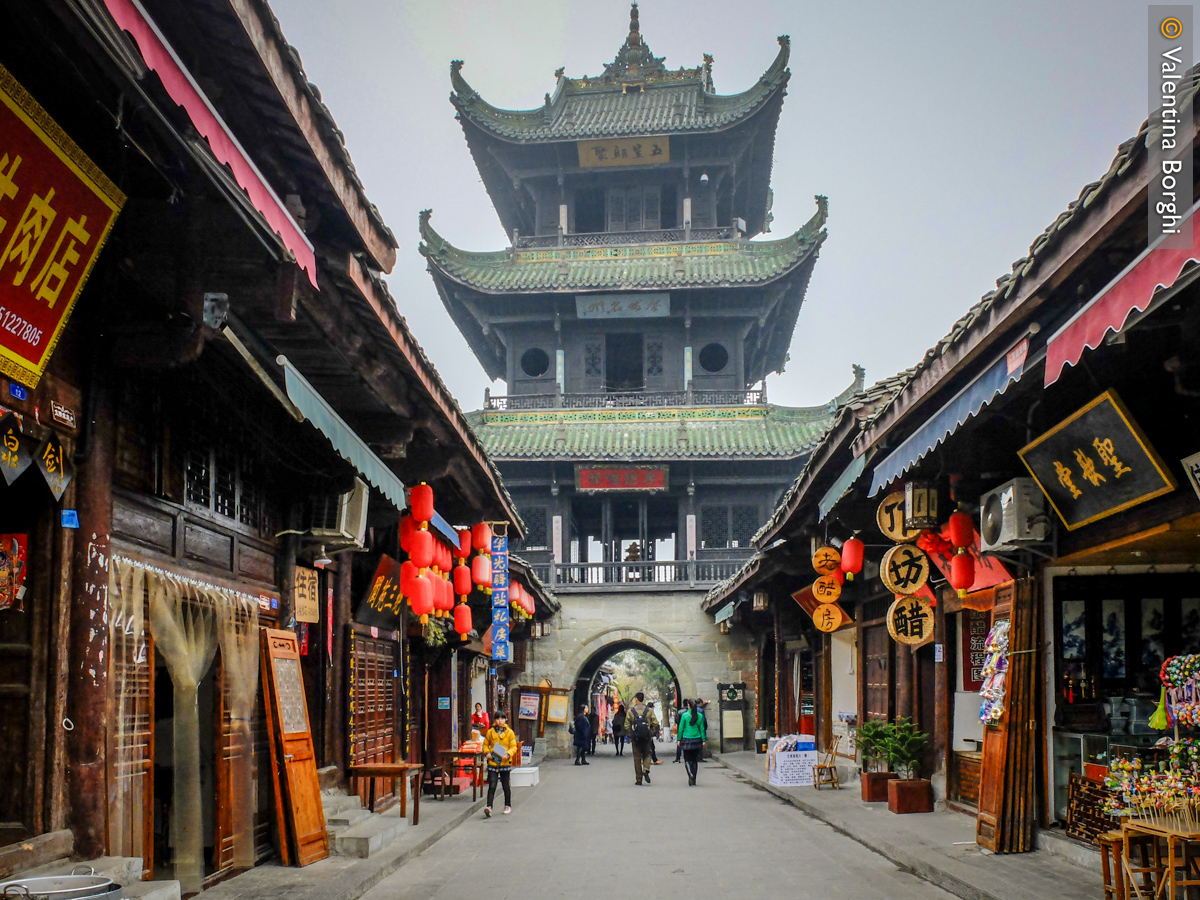 Villaggio tradizionale di Langzhong, Sichuan, Cina
