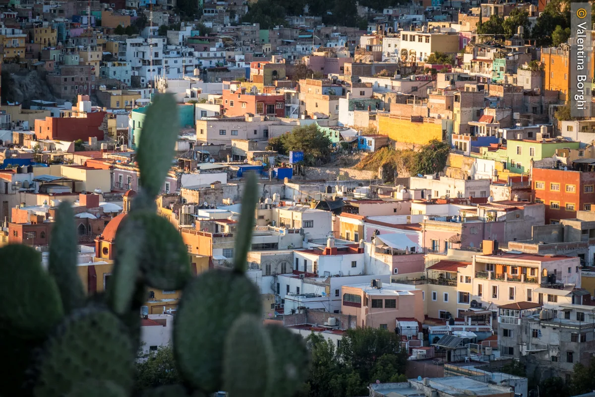 vista di Guanajuato dall'alto, Messico