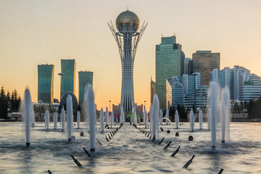 Architettura moderna a Astana, Kazakistan