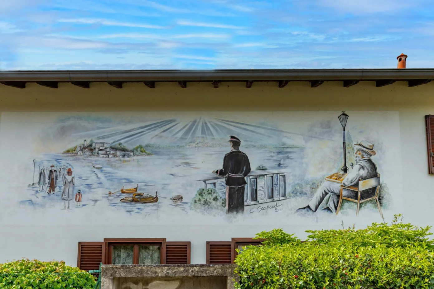 murales a Legro, lago d'Orta