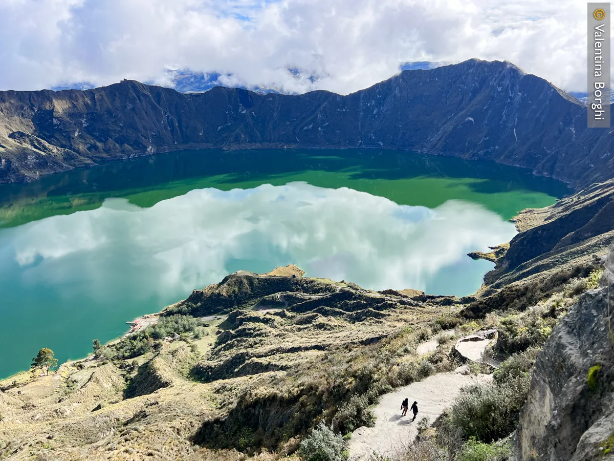 vista della laguna Quilotoa, Ecuador