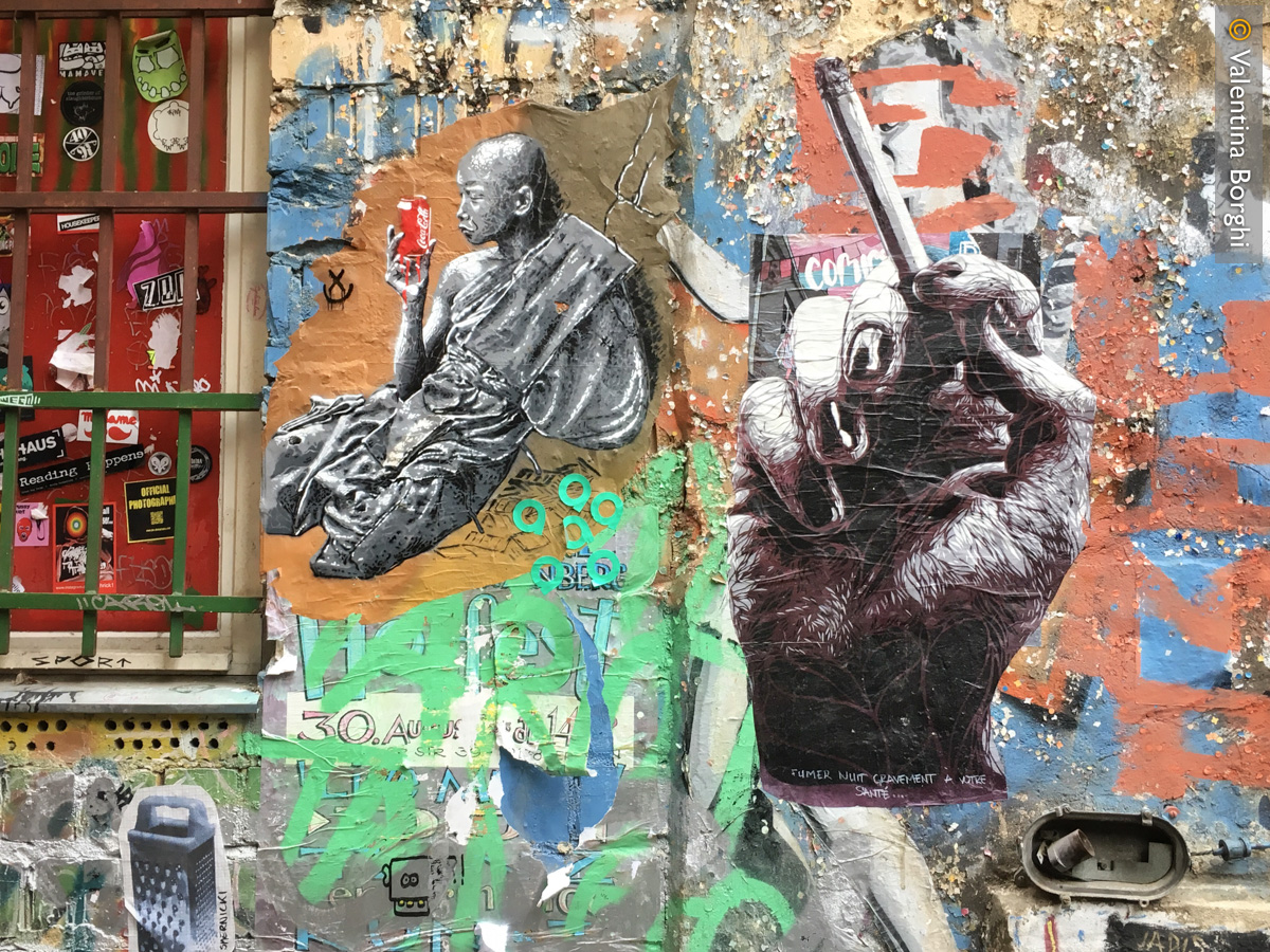 street art a Haus Schwarzenberg , Berlino