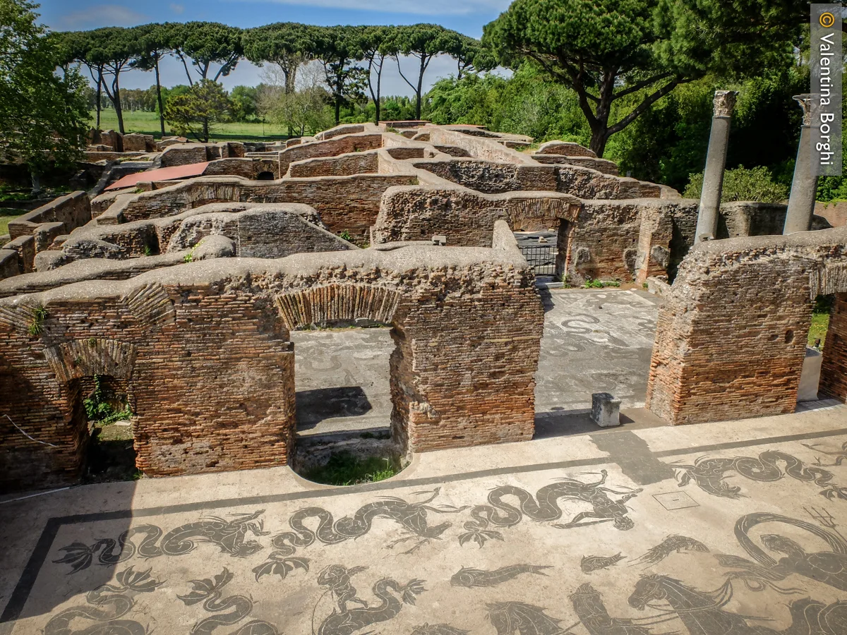 scavi di Ostia Antica vicino Roma