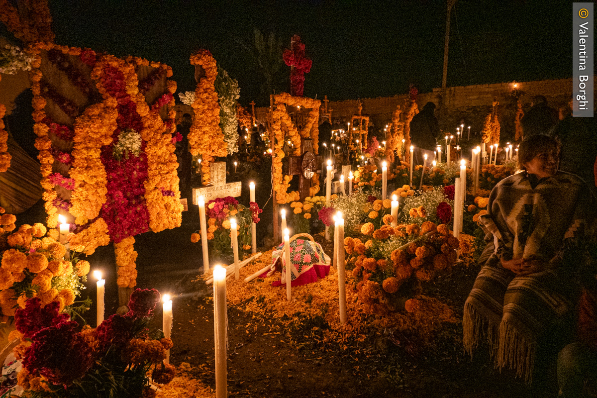 celebrazioni dei Dia de los Muertos vicino Pazcuaro, Messico