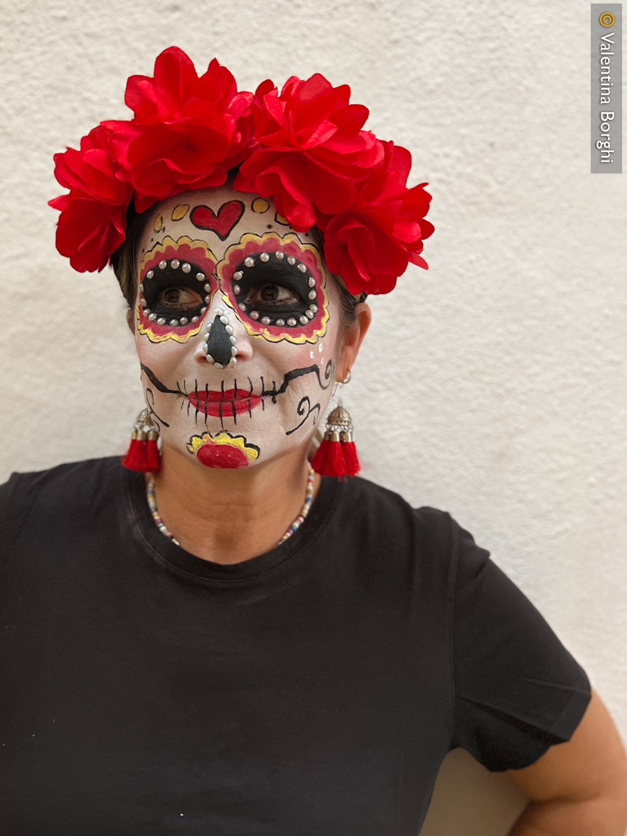 io truccata per i Dia de los Muertos, Messico