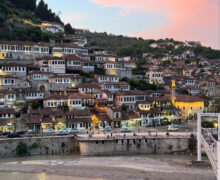 Berat al tramonto, Albania