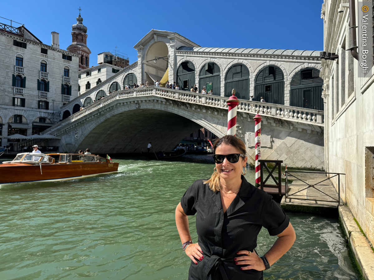 Io davanti al Ponte del Rialto, Venezia