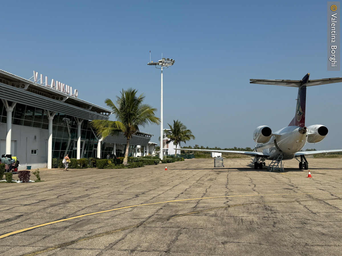 aereo all'aeroporto di Vilankulos, Mozambico