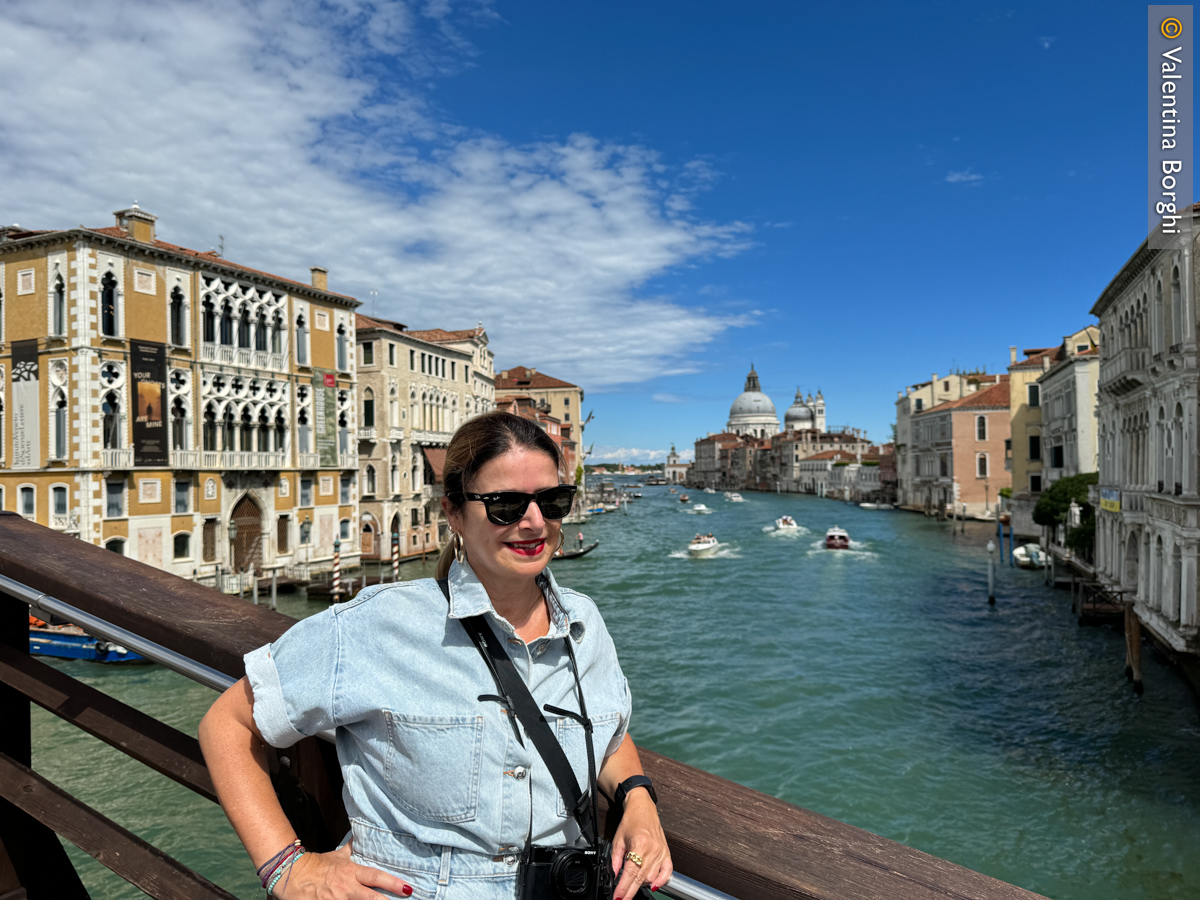 Io sul Ponte dell'Accademia a Venezia