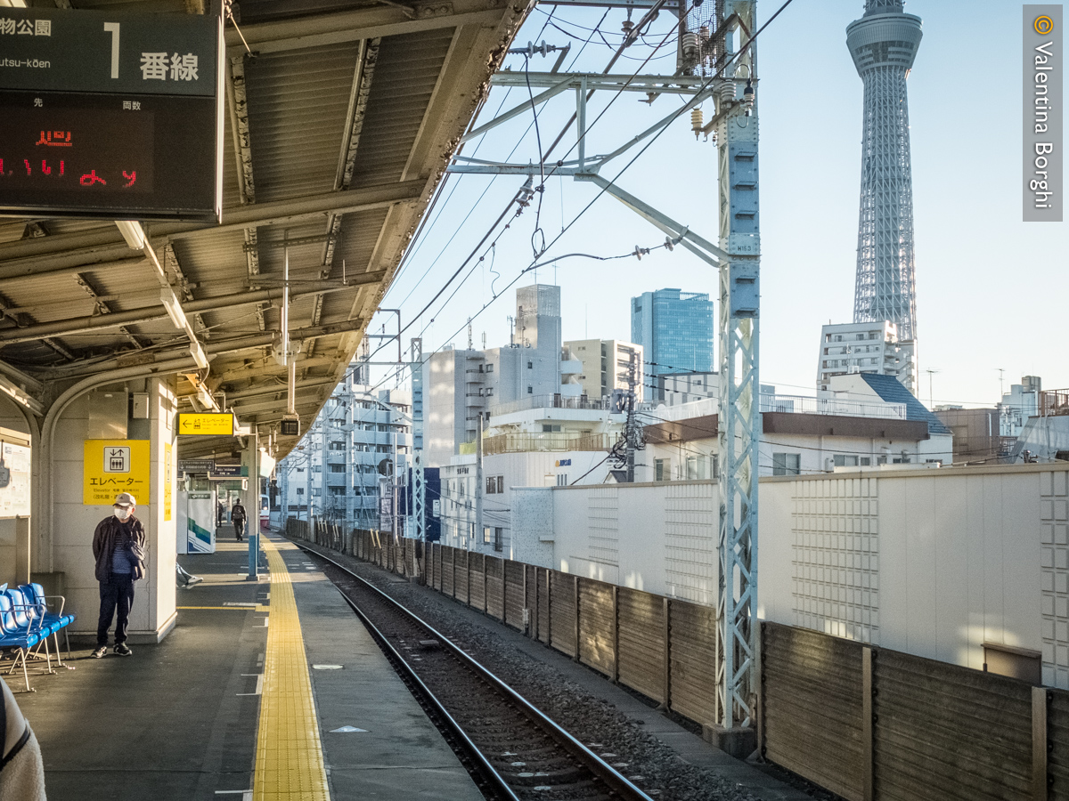 Stazione della metro a Tokyo, Giappone