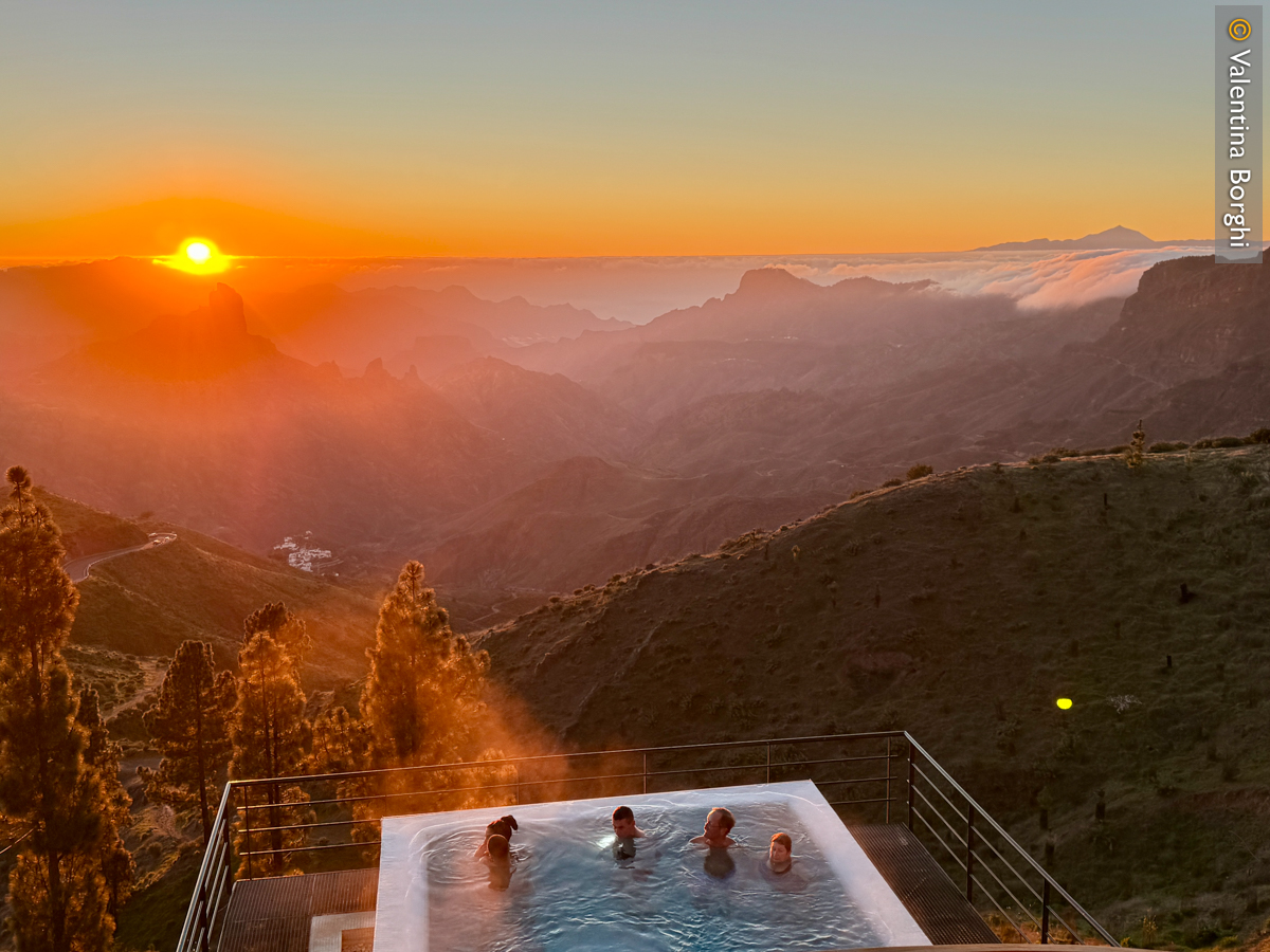 Tramonto dal Parador de Cruz de Tejeda, Gran Canaria