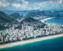 Vista di Rio de Janeiro dall'elicottero