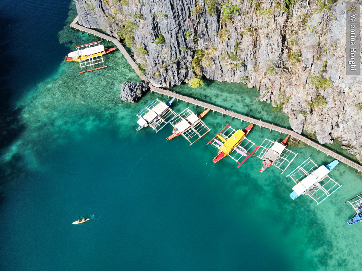 Barche tradizionali filippine a Coron, Palawan