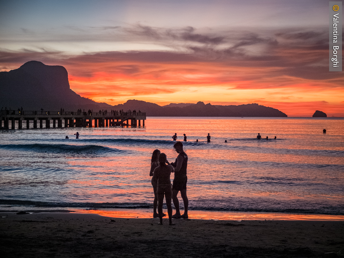 tramonto da Lio Beach, El Nido, Palawan