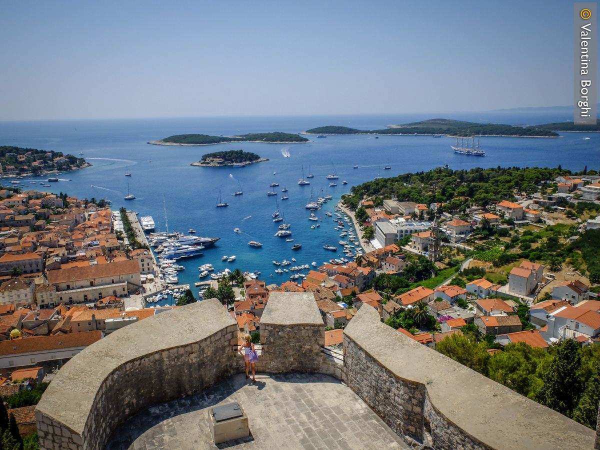 vista dalla Cittadella di Hvar, Croazia