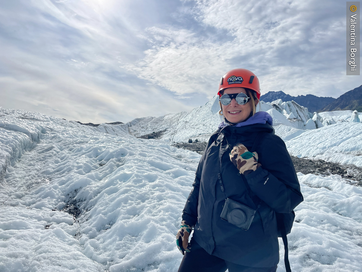io sul Matanuska Glacier, Alaska