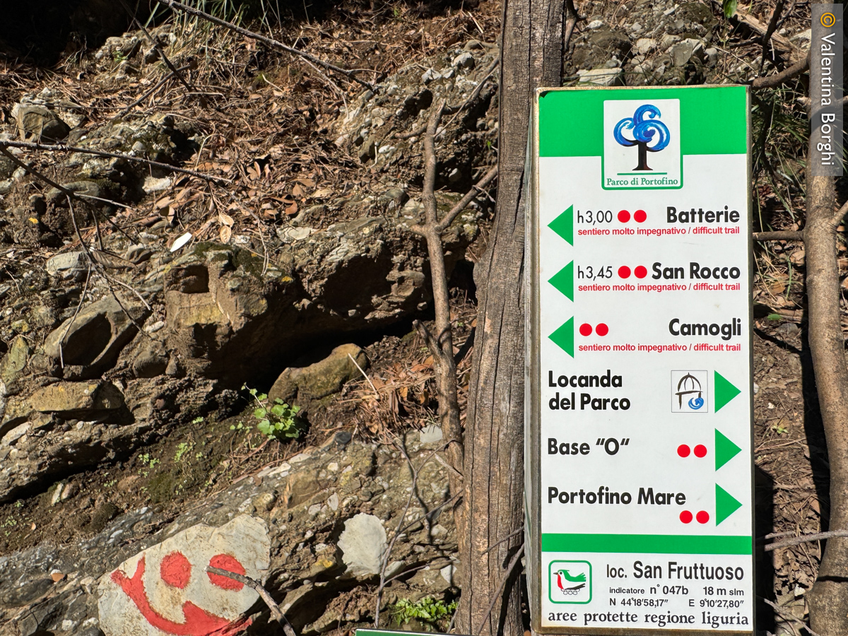 sentieri per raggiungere San Fruttuoso