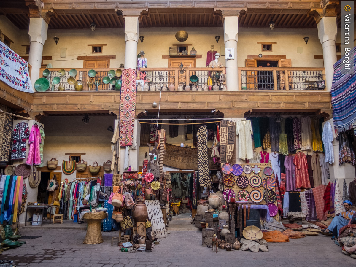 antico caravanserraglio nella medina di Marrakech