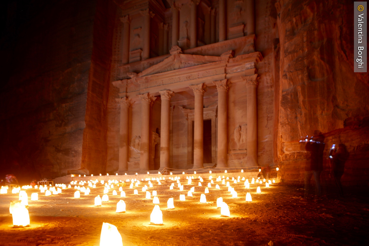 Petra by night