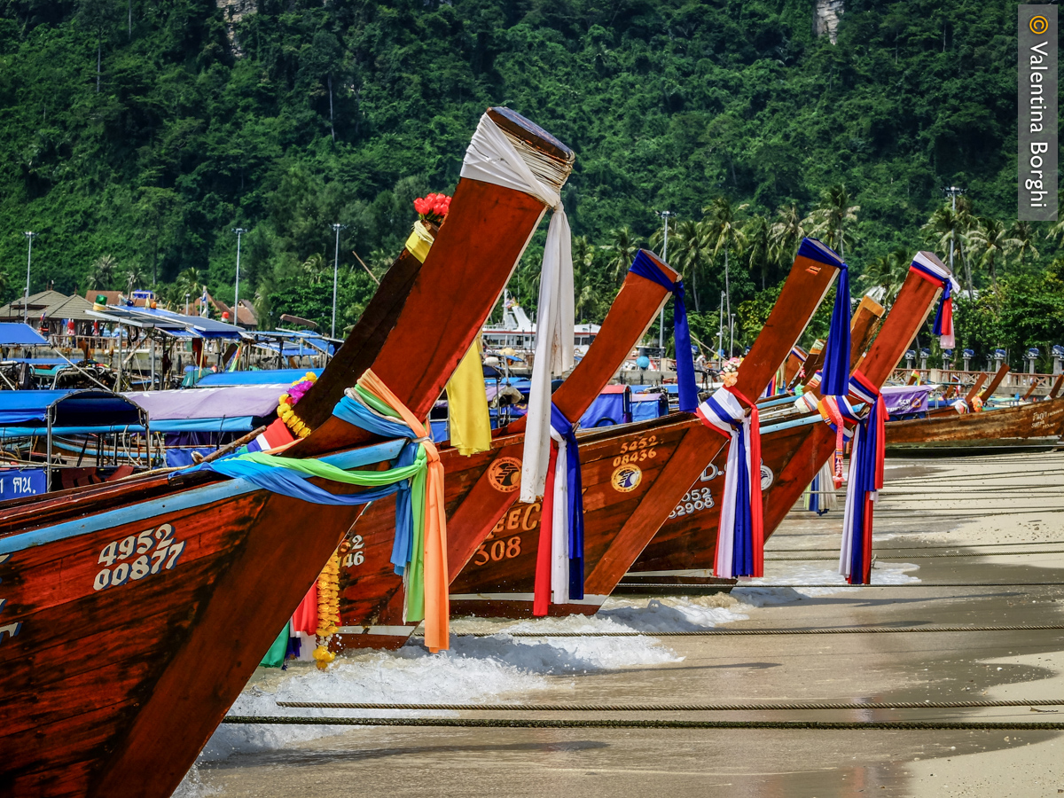 barche tradizionali thailandesi