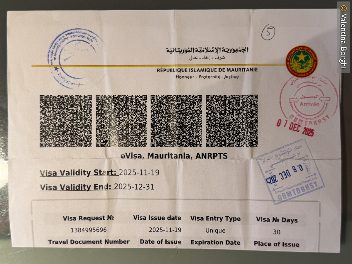 e-visa per la Mauritania