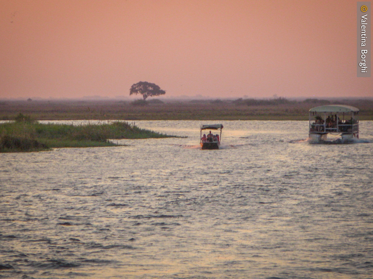 Tramonto nel Chobe National Park, Botswana