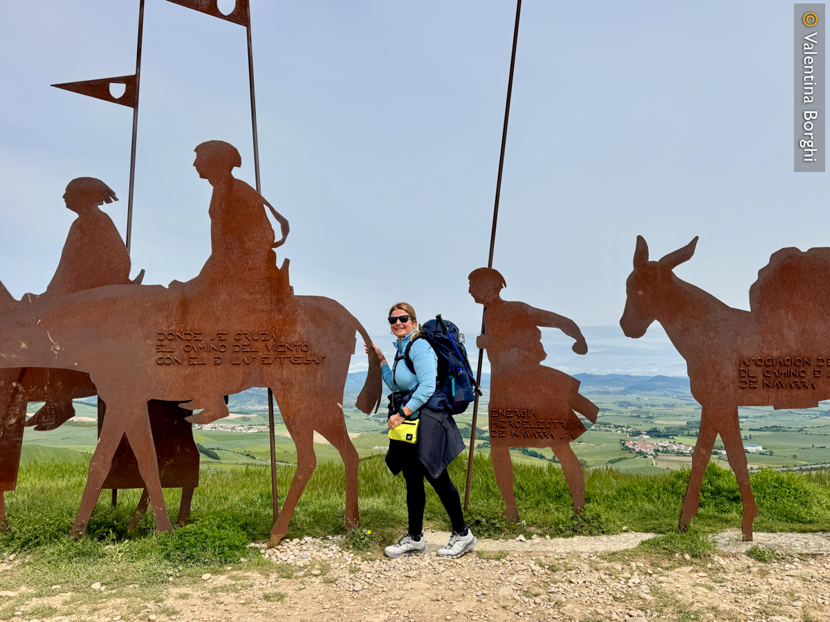 io con il mio zaino lungo il Cammino di Santiago