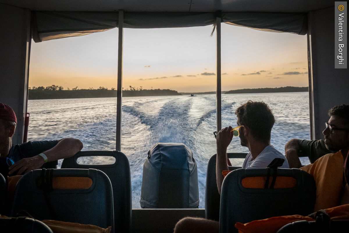in barca sul delta del Parnaiba, Brasile